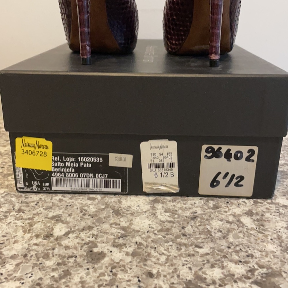 Alexandre Birman Python Platform Heels (6.5) - image 5